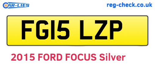 FG15LZP are the vehicle registration plates.