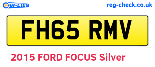 FH65RMV are the vehicle registration plates.