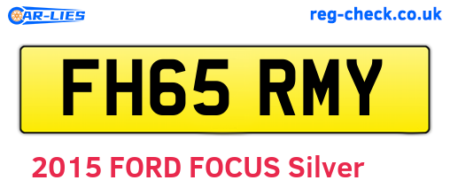 FH65RMY are the vehicle registration plates.