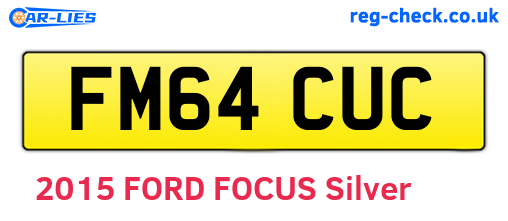 FM64CUC are the vehicle registration plates.