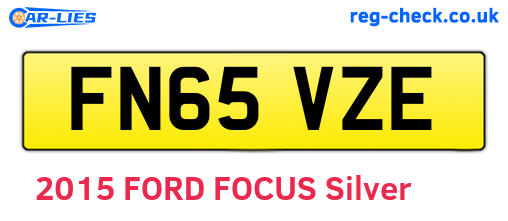 FN65VZE are the vehicle registration plates.