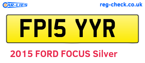 FP15YYR are the vehicle registration plates.