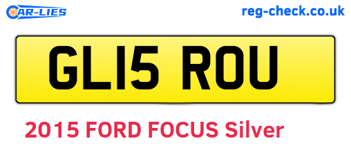 GL15ROU are the vehicle registration plates.