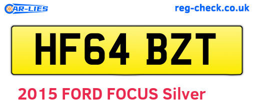 HF64BZT are the vehicle registration plates.