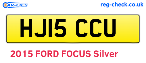 HJ15CCU are the vehicle registration plates.