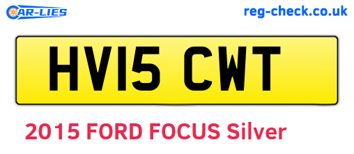 HV15CWT are the vehicle registration plates.