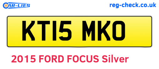 KT15MKO are the vehicle registration plates.