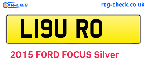 L19URO are the vehicle registration plates.