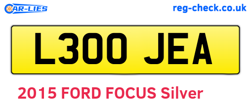 L300JEA are the vehicle registration plates.