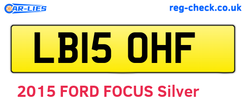 LB15OHF are the vehicle registration plates.