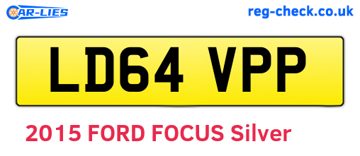 LD64VPP are the vehicle registration plates.