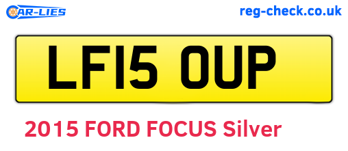 LF15OUP are the vehicle registration plates.
