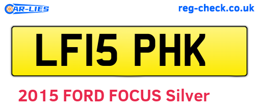 LF15PHK are the vehicle registration plates.