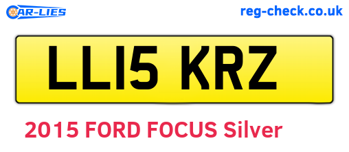 LL15KRZ are the vehicle registration plates.