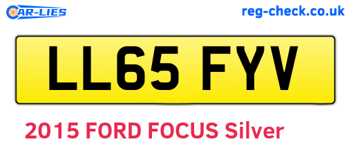 LL65FYV are the vehicle registration plates.