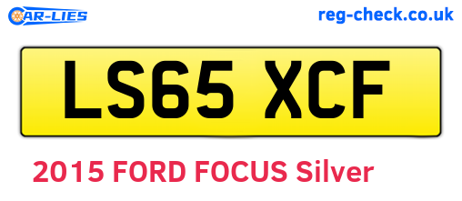LS65XCF are the vehicle registration plates.