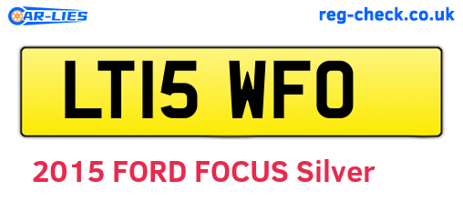 LT15WFO are the vehicle registration plates.