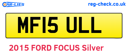 MF15ULL are the vehicle registration plates.