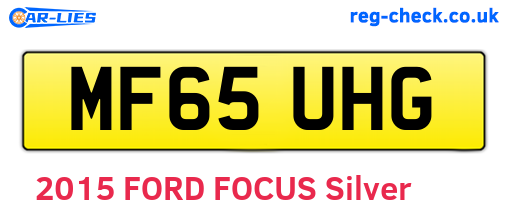 MF65UHG are the vehicle registration plates.