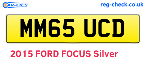 MM65UCD are the vehicle registration plates.