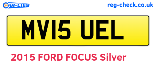 MV15UEL are the vehicle registration plates.