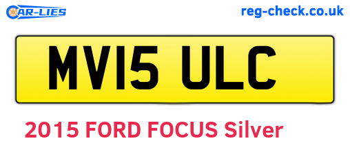 MV15ULC are the vehicle registration plates.