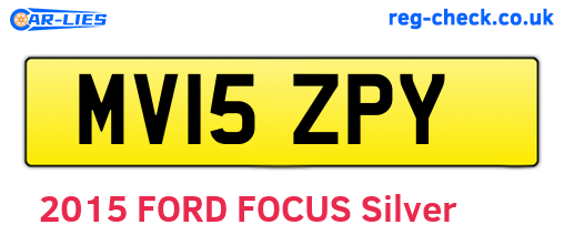 MV15ZPY are the vehicle registration plates.