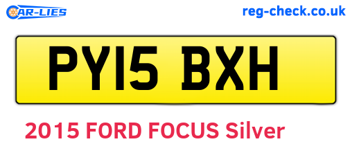 PY15BXH are the vehicle registration plates.