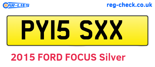 PY15SXX are the vehicle registration plates.