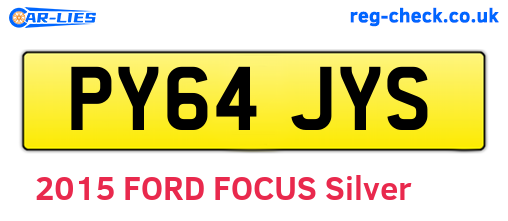 PY64JYS are the vehicle registration plates.