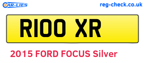 R10OXR are the vehicle registration plates.