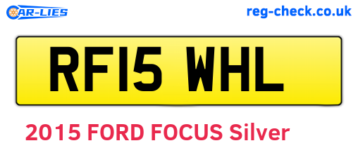 RF15WHL are the vehicle registration plates.