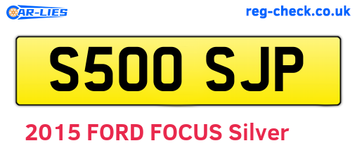 S500SJP are the vehicle registration plates.