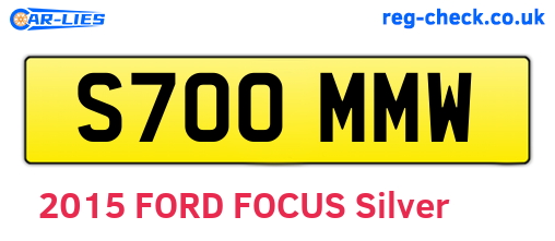 S700MMW are the vehicle registration plates.