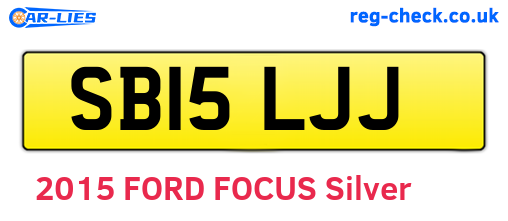SB15LJJ are the vehicle registration plates.