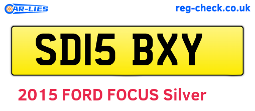 SD15BXY are the vehicle registration plates.