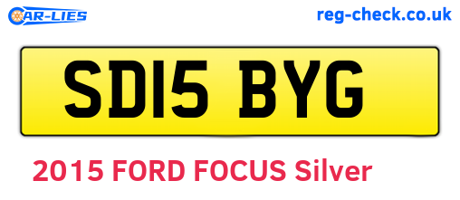 SD15BYG are the vehicle registration plates.