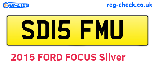 SD15FMU are the vehicle registration plates.