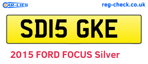 SD15GKE are the vehicle registration plates.