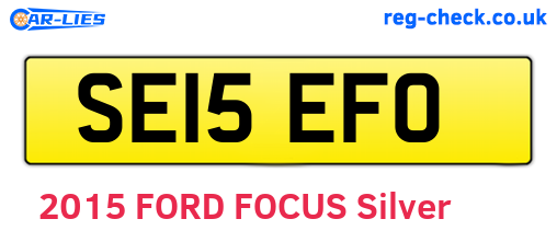 SE15EFO are the vehicle registration plates.