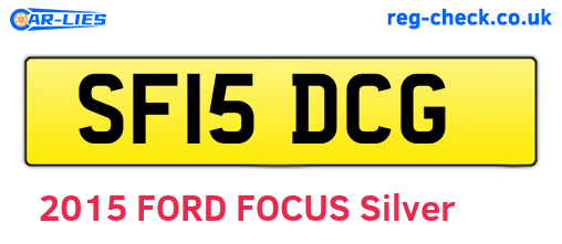 SF15DCG are the vehicle registration plates.