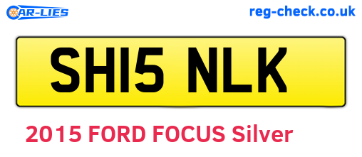 SH15NLK are the vehicle registration plates.