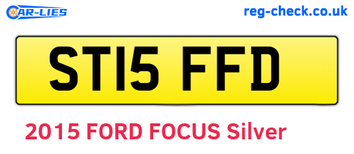 ST15FFD are the vehicle registration plates.