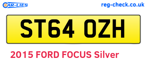 ST64OZH are the vehicle registration plates.