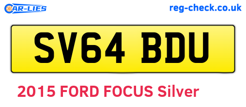 SV64BDU are the vehicle registration plates.