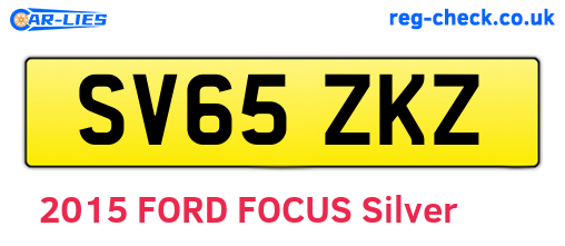 SV65ZKZ are the vehicle registration plates.