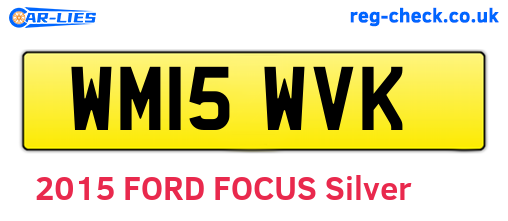 WM15WVK are the vehicle registration plates.