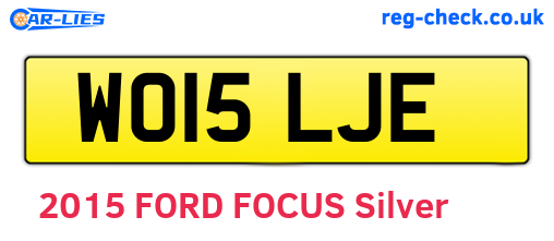 WO15LJE are the vehicle registration plates.