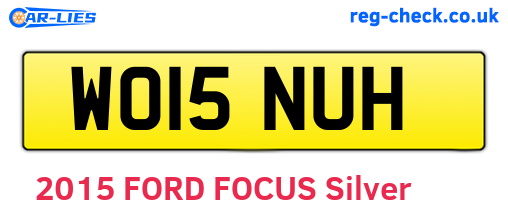 WO15NUH are the vehicle registration plates.
