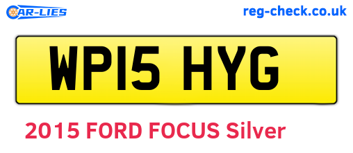 WP15HYG are the vehicle registration plates.